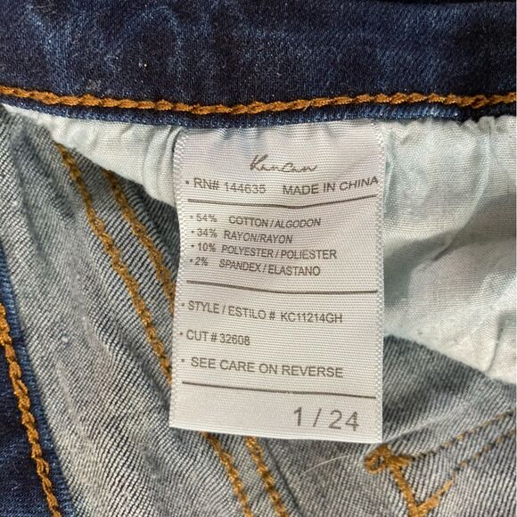 Kancan Jeans Women’s 1/24 Blue Distressed Denim Low Rise Skinny Leg Casual - Picture 7 of 11